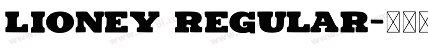 Lioney Regular字体转换